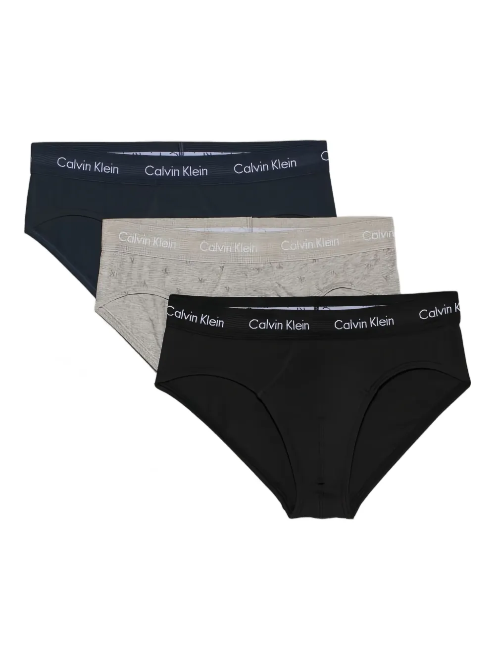 Calvin Klein logo-detail briefs (pack of three) - ブラック Calvin Klein logo-detail briefs (pack of three) - ブラック
