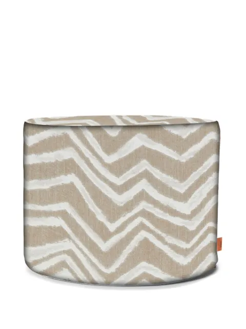 Missoni Home chevron-patterned cylinder pouf (30cm x 40cm)