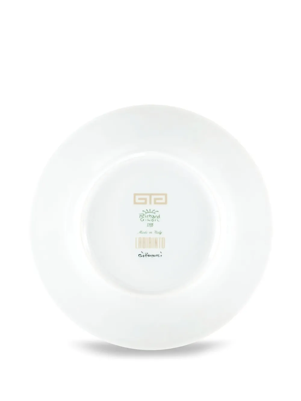 Ginori 1735 Labirinto Greek-key Pattern Plate In White