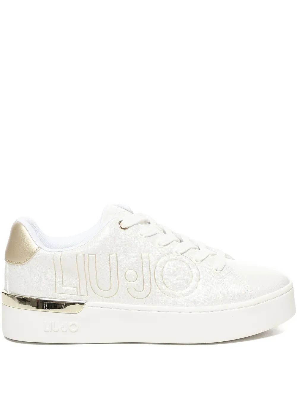 LIU JO logo-detail platform sneakers White