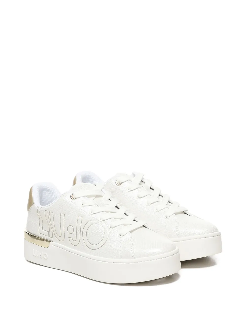 LIU JO logo-detail platform sneakers White