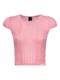 PINKO ribbed crew-neck top