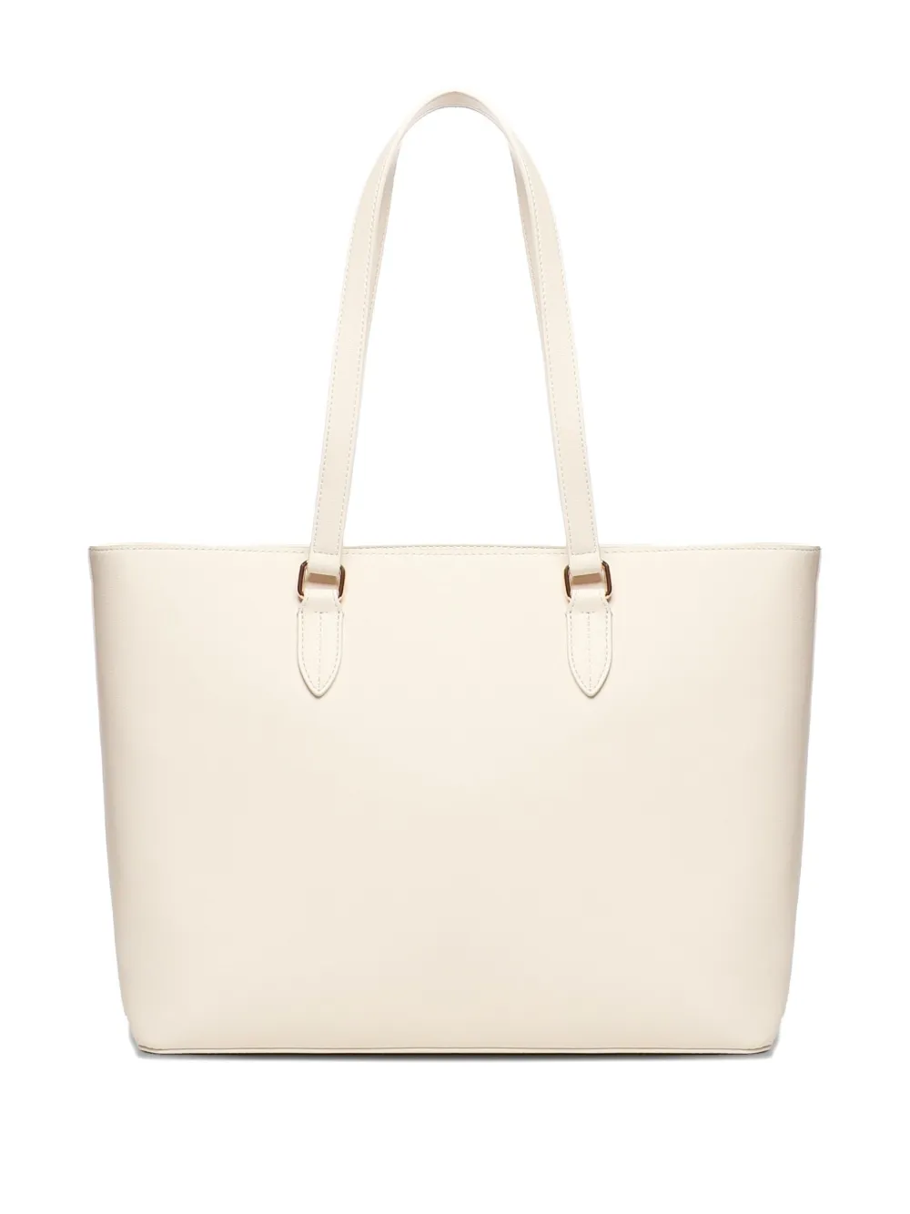 Love Moschino embossed-logo heart tote bag Beige