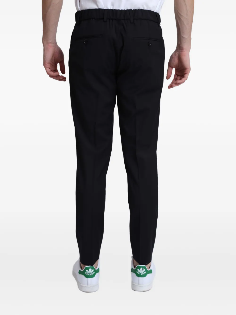 Be Able Riccardo Pleated-front Trousers In Black