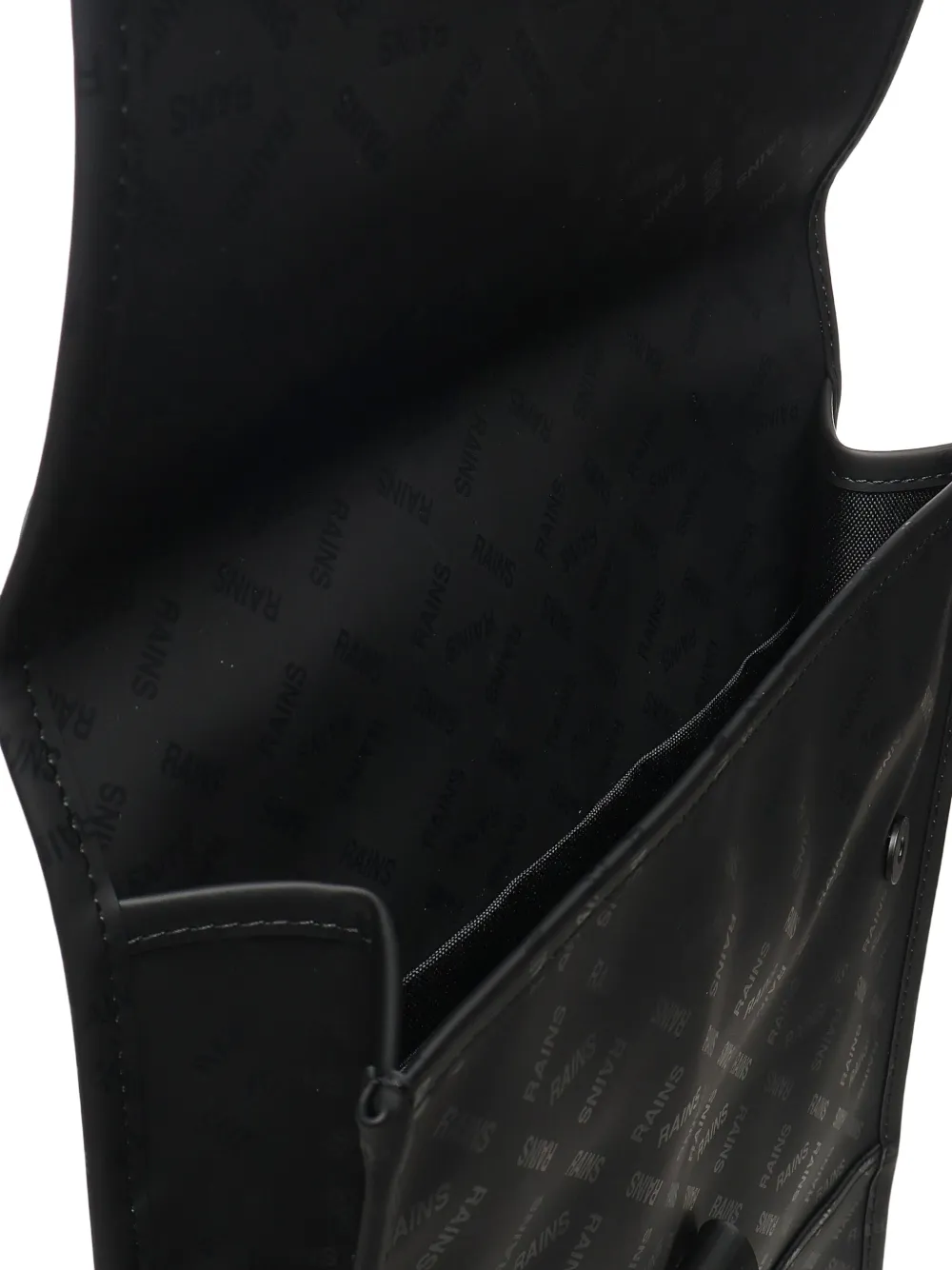 Rains Rugzak met logoprint Zwart