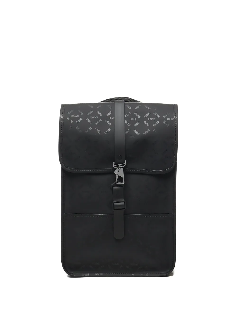 Rains Rugzak met logoprint Zwart