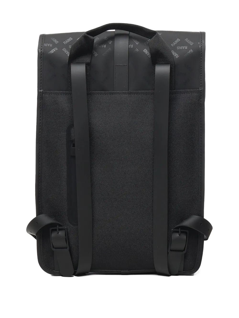 Rains Rugzak met logoprint Zwart