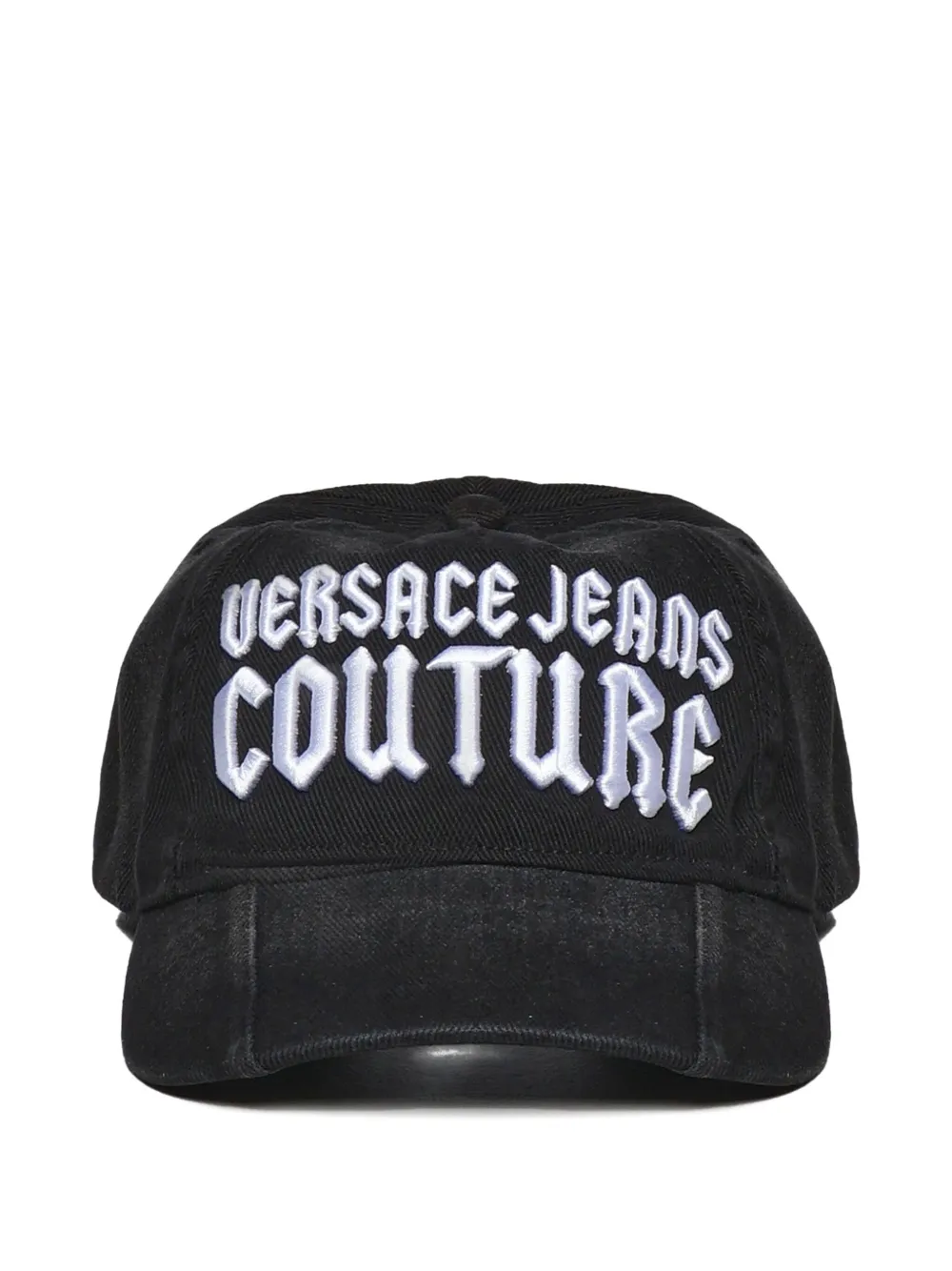 Versace Jeans Couture logo-embroidered curved-visor cap Zwart