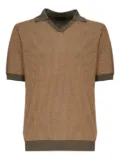 Zanone waffle-knit polo shirt - Neutrals