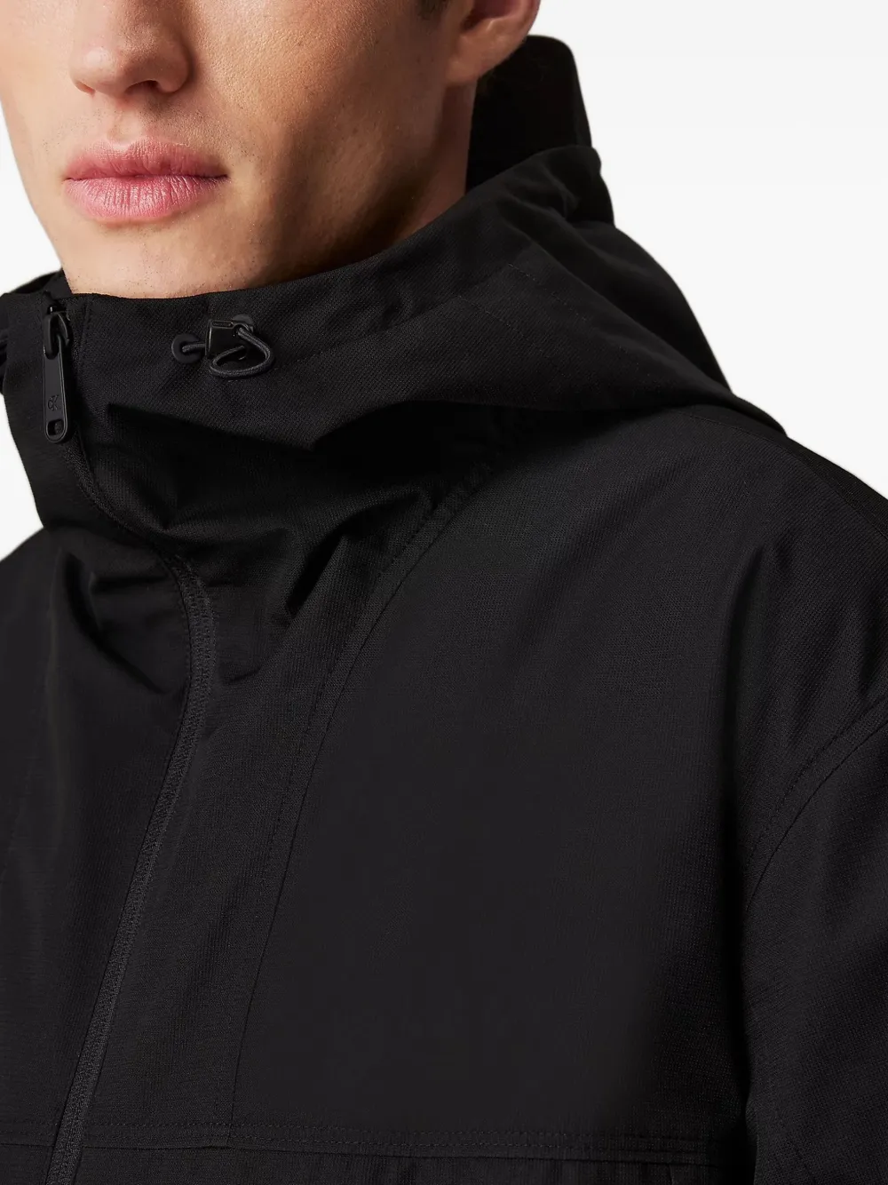 Calvin Klein Jack met capuchon en trekkoord Zwart
