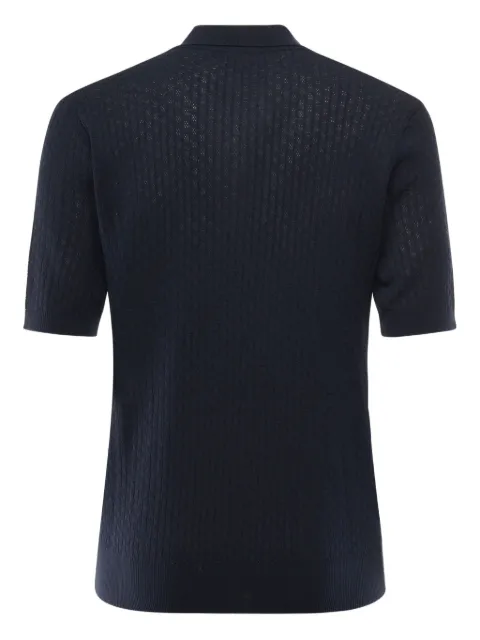 Eleventy playera tipo polo texturizada
