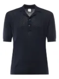 Eleventy textured weave polo shirt - Blue