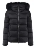 Colmar faux-fur hooded puffer jacket - Black