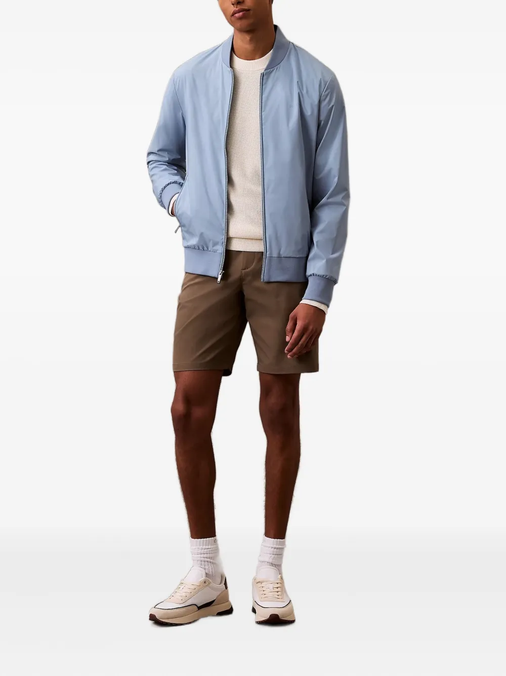 Calvin Klein Bomberjack met rits Blauw