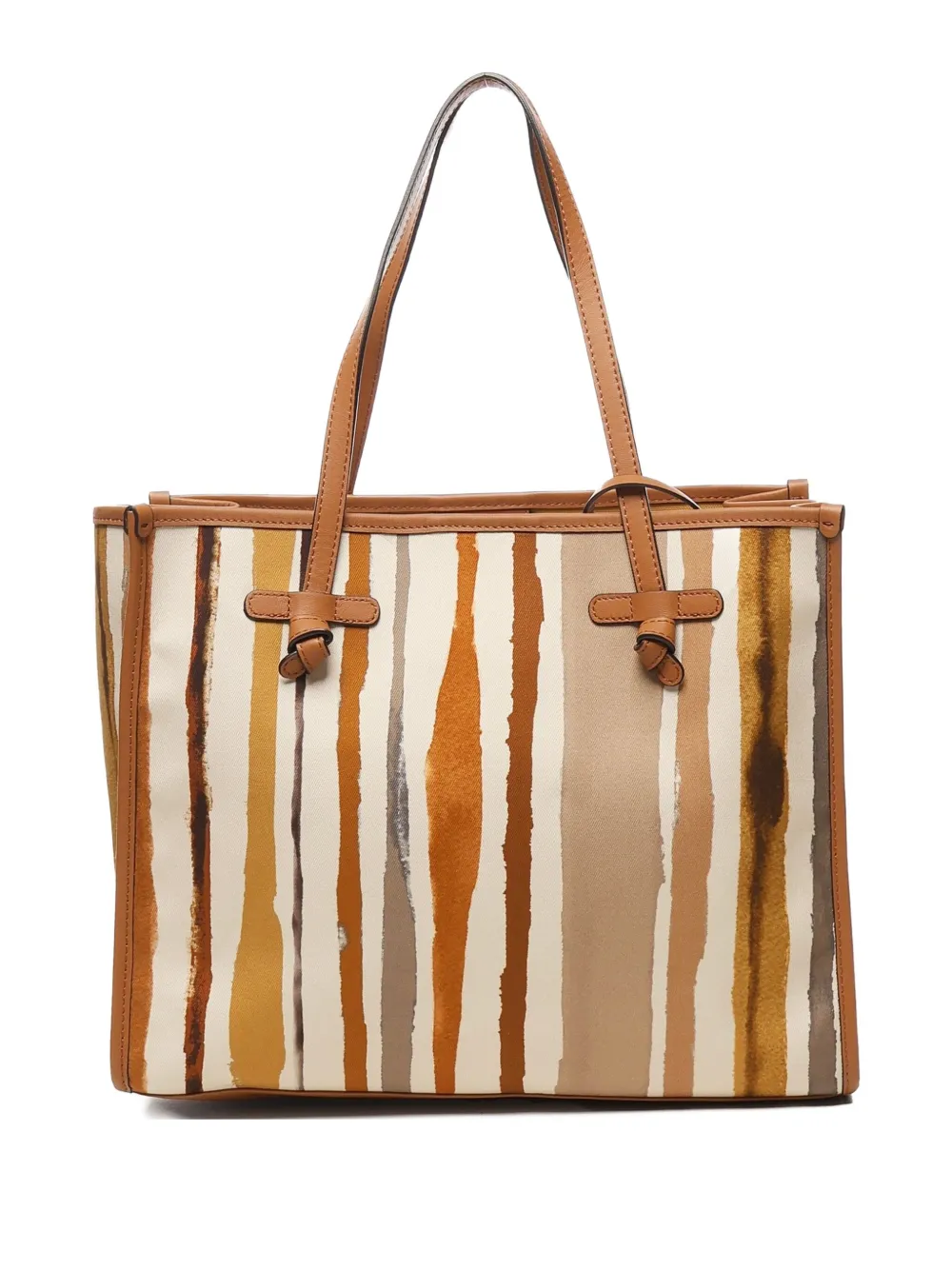 GIANNI CHIARINI Marcella striped-print tote bag Bruin