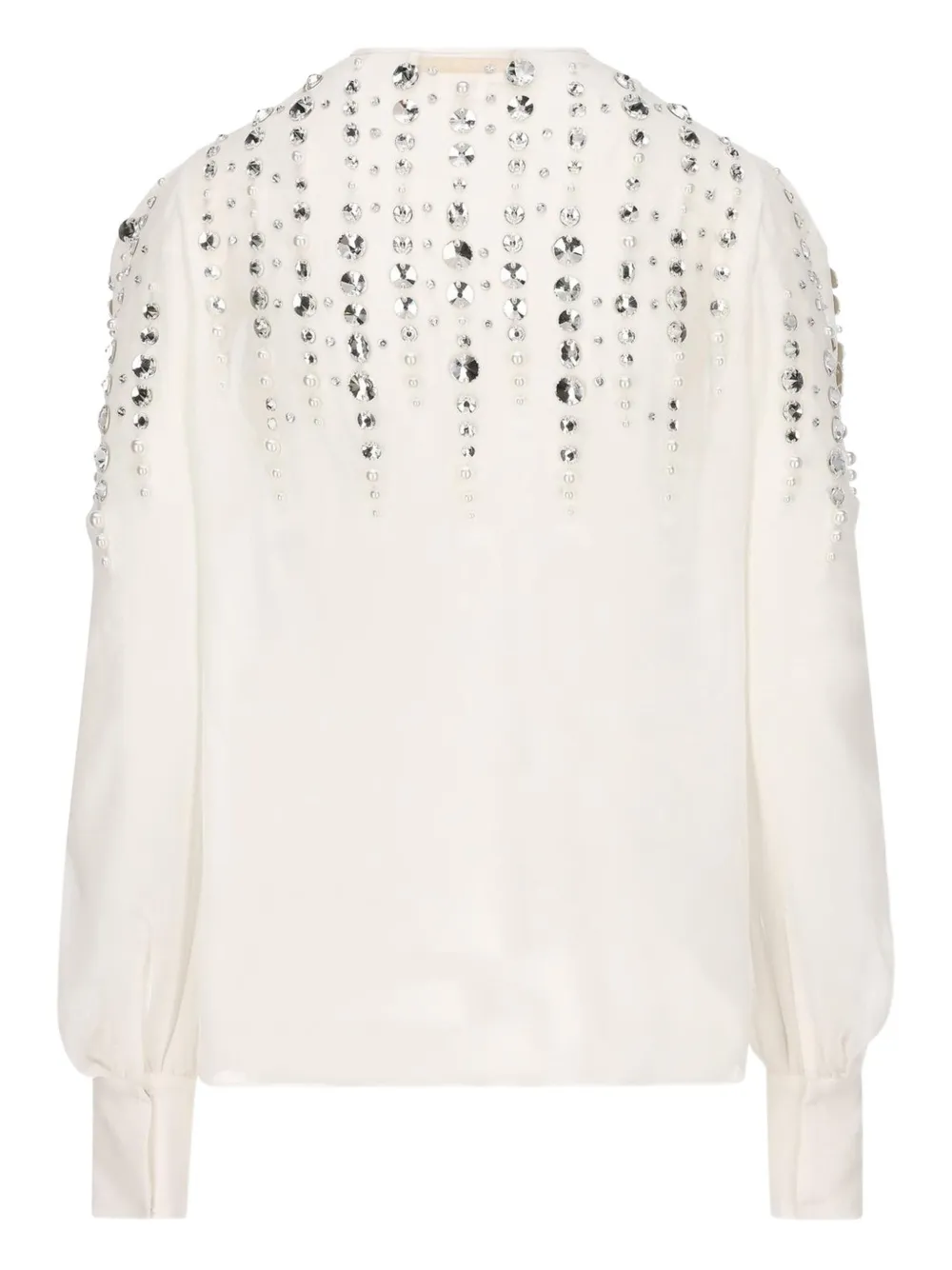 Genny Blouse verfraaid met kristal - Wit