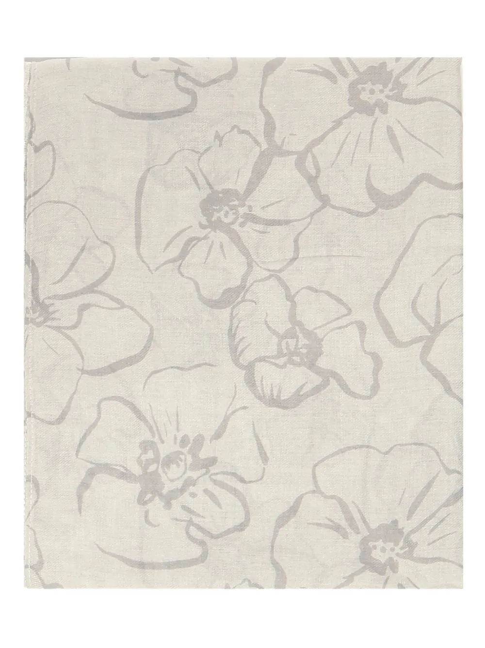 floral-print scarf