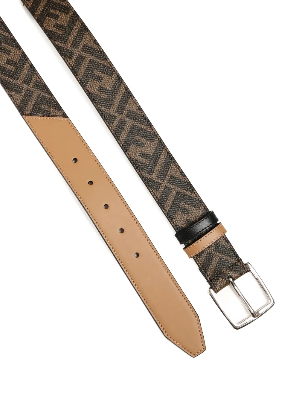 FENDI monogram leather belt Bruin