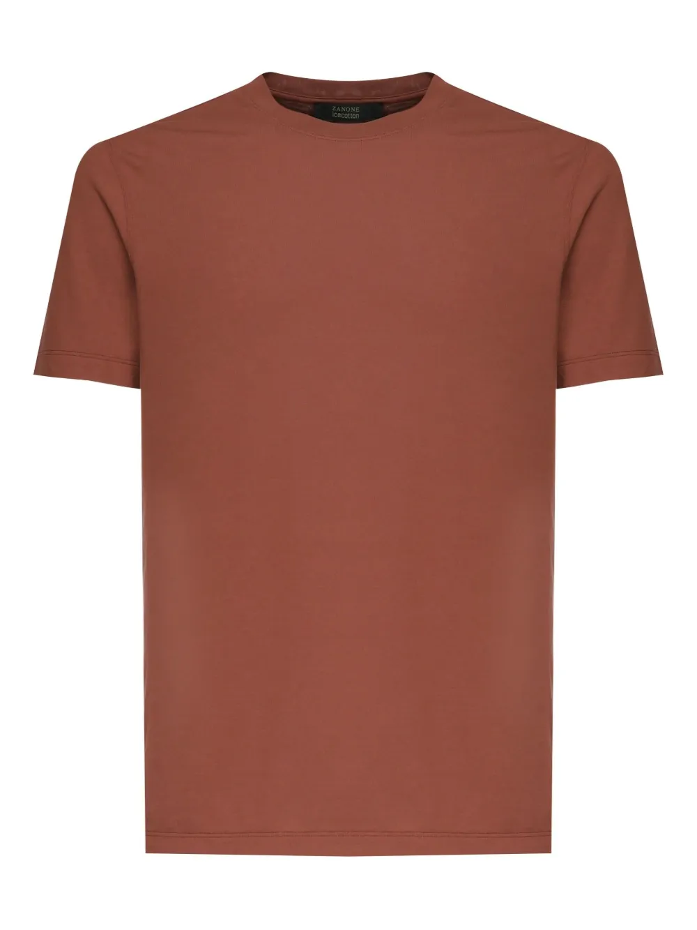 Zanone crew-neck short-sleeves T-shirt Bruin