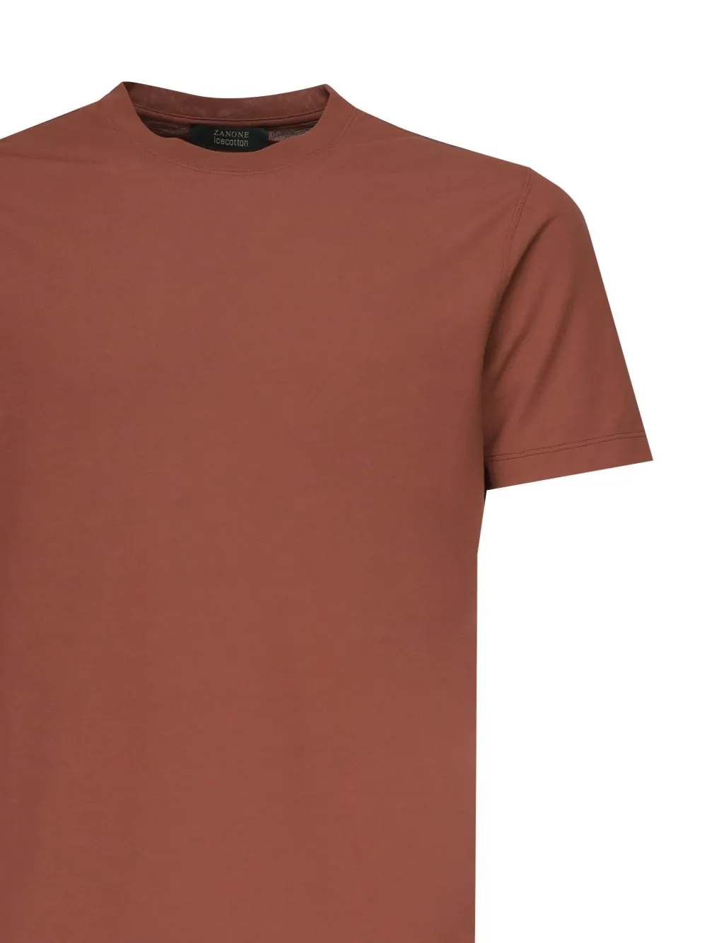 Zanone crew-neck short-sleeves T-shirt Bruin