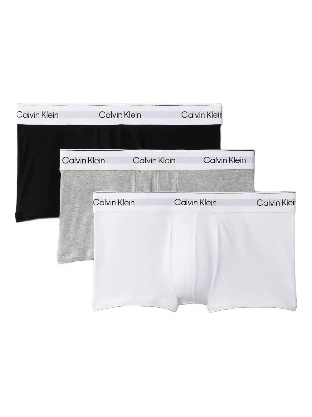 Calvin Klein Drie boxershorts met logoband Grijs