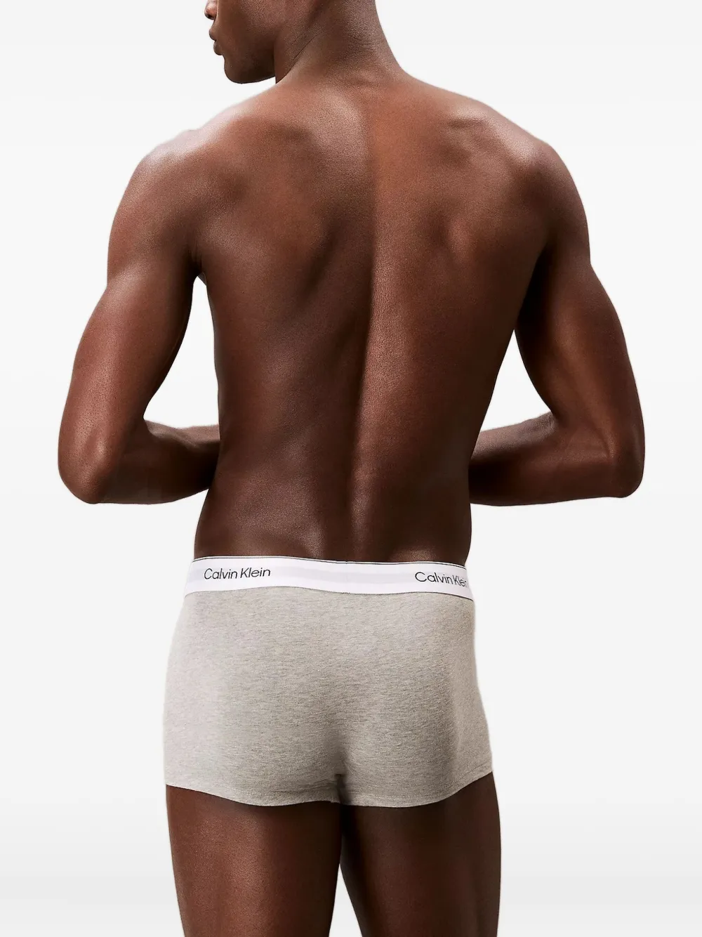 Calvin Klein Drie boxershorts met logoband Grijs