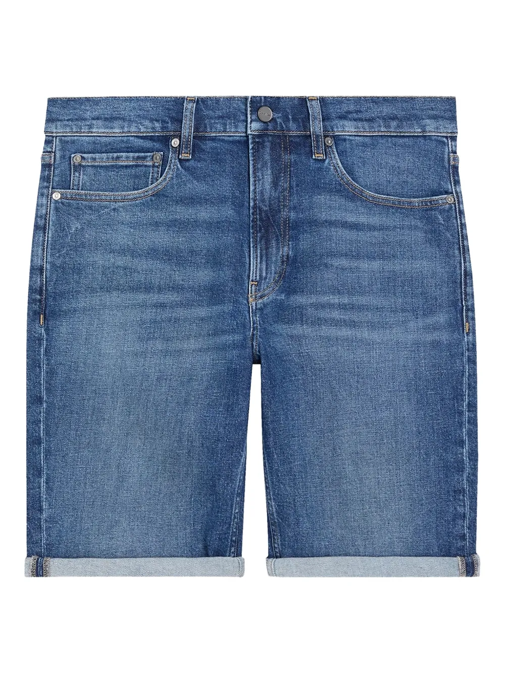Calvin Klein Denim shorts met cuffs Blauw