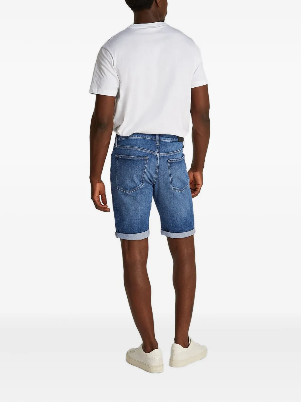 Calvin Klein Denim shorts met cuffs Blauw