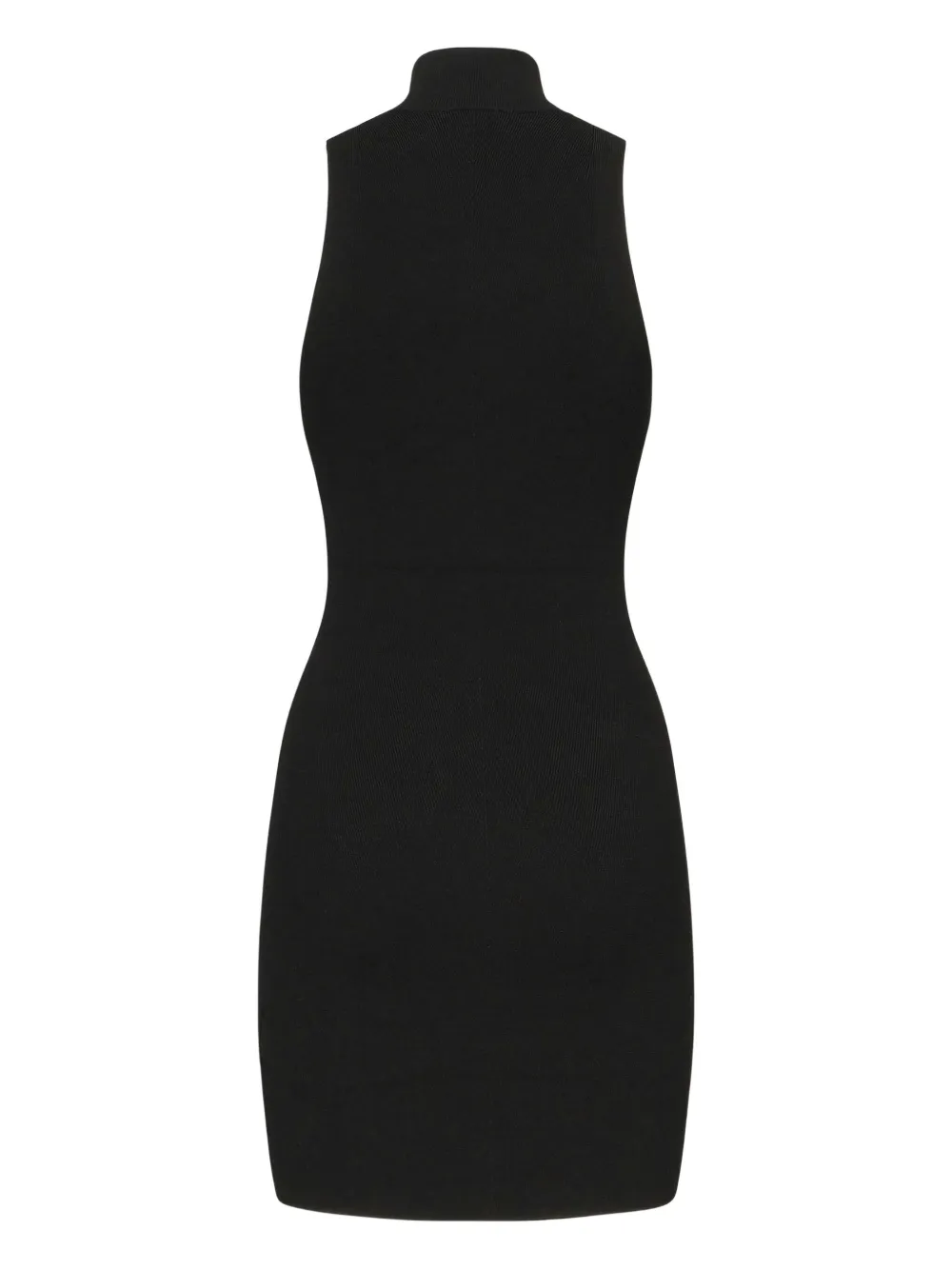 Diesel M-onervax high-neck ribbed dress - Zwart