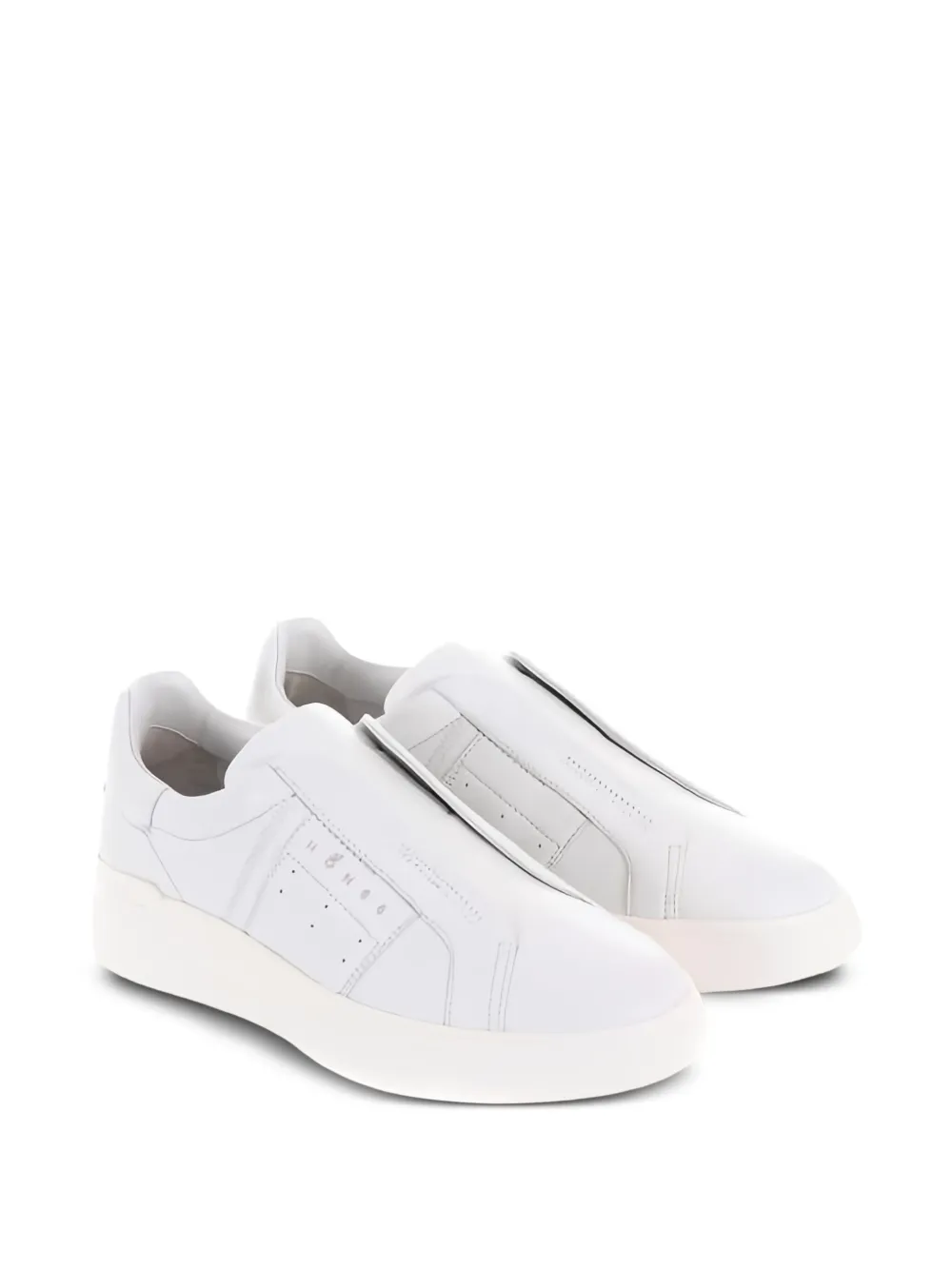 Hogan slip-on leather sneakers White