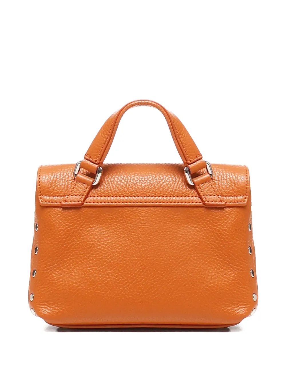Zanellato Postina double-lock studded mini bag Bruin