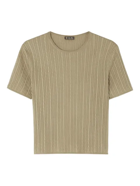 Loro Piana Rimella cable-knit top