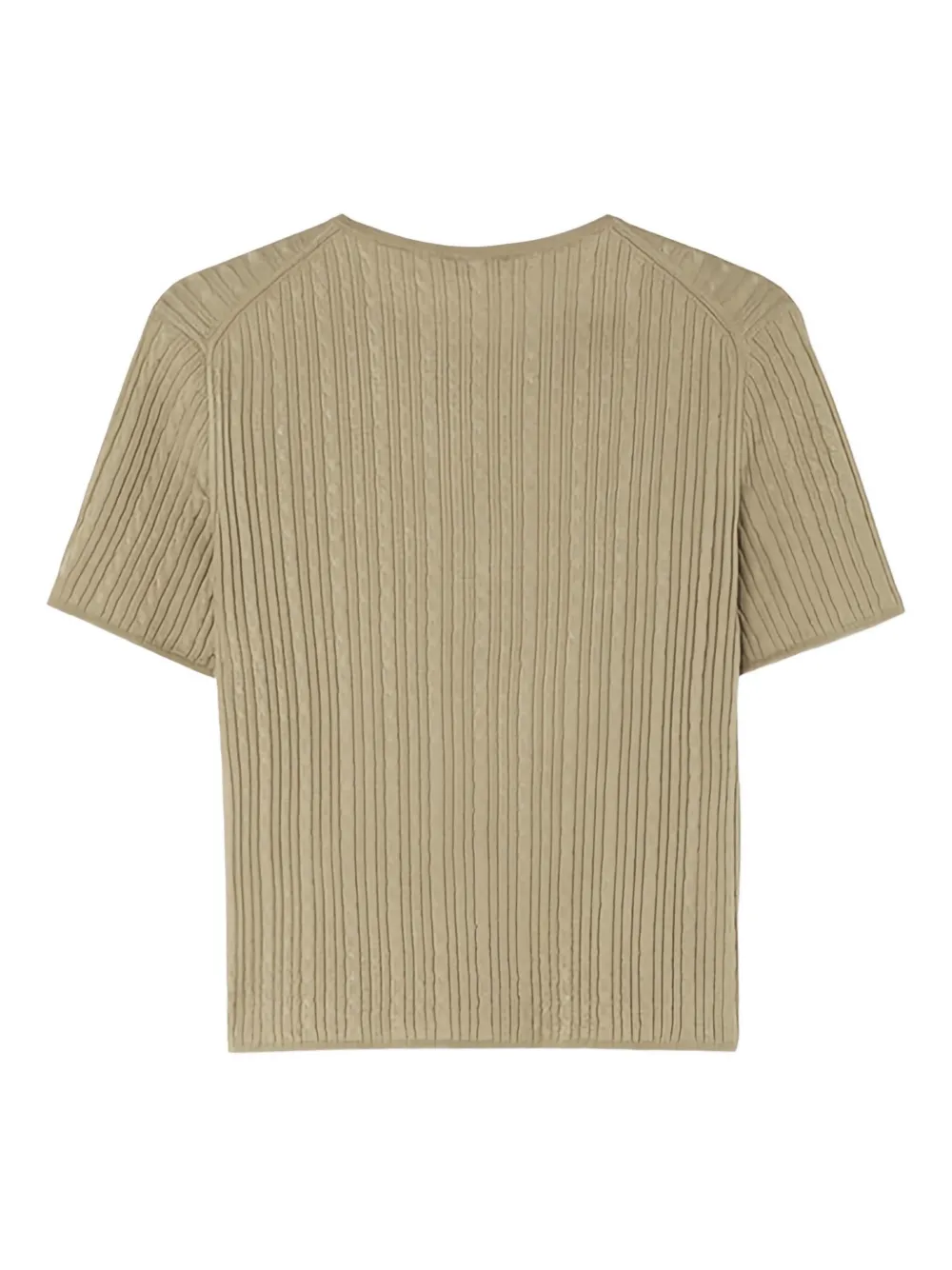 Loro Piana Rimella Cable-knit Top In Green