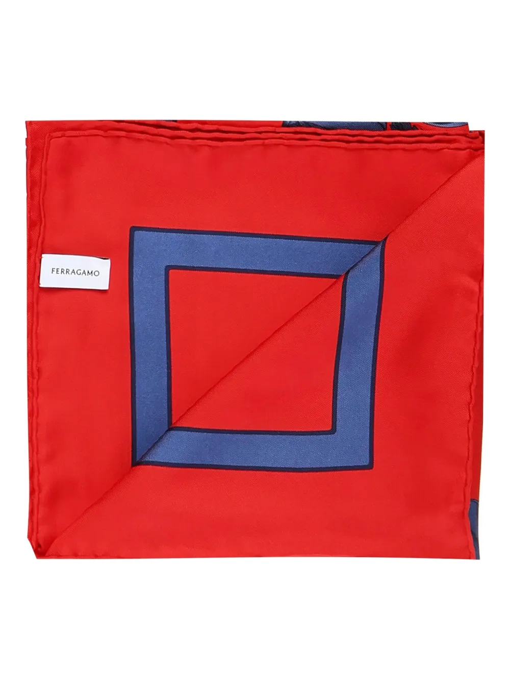 Ferragamo Floral-print Silk Scarf In Red