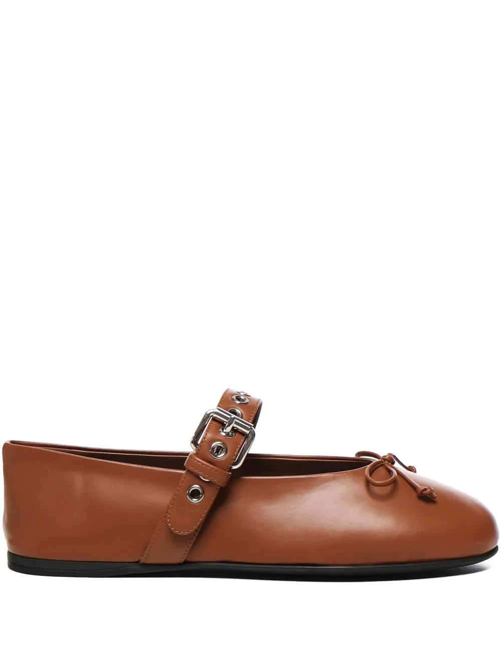 Miu buckle-strap bow ballet flats Bruin