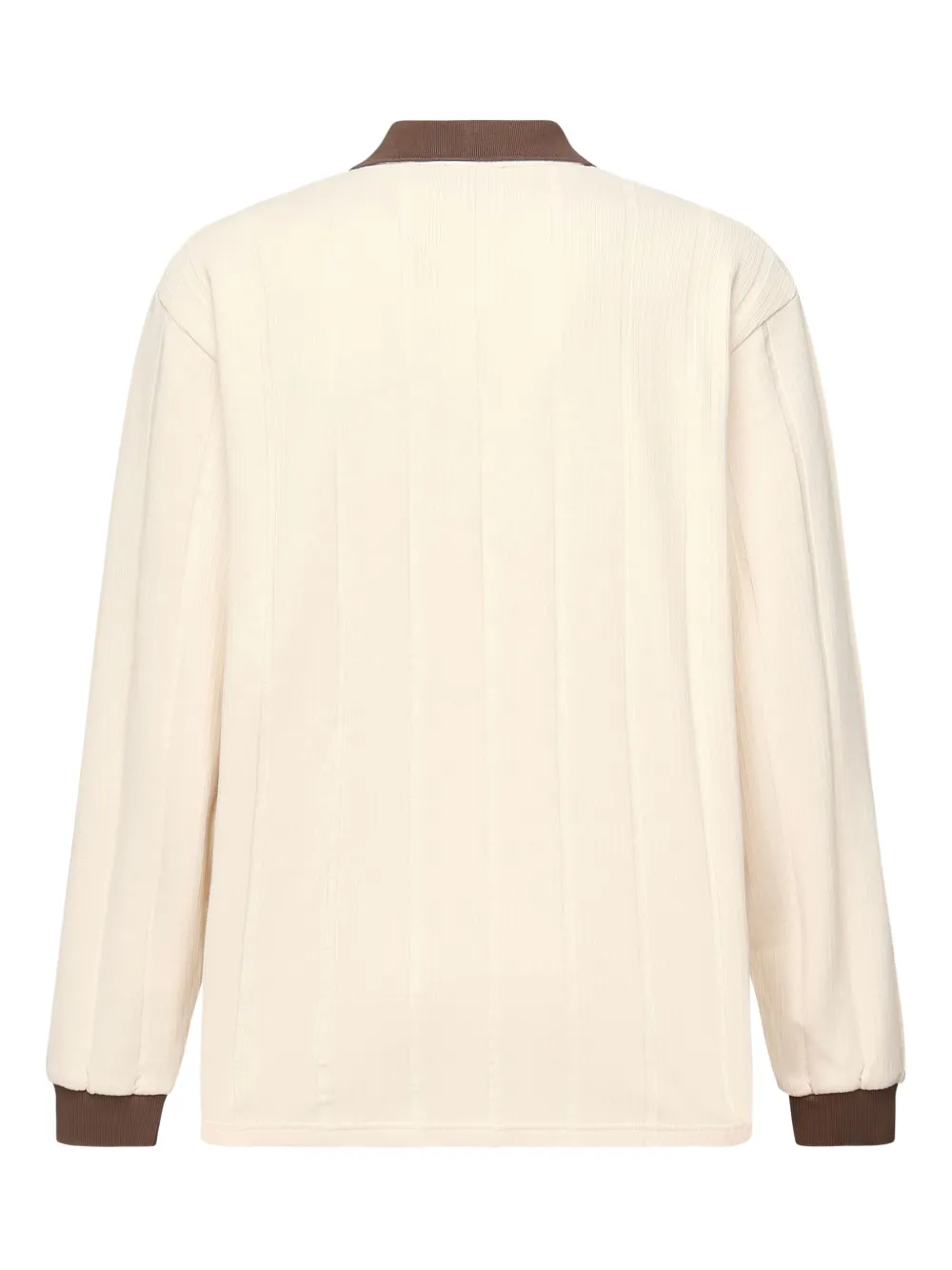 Represent Retro Football geribbelde sweater Beige
