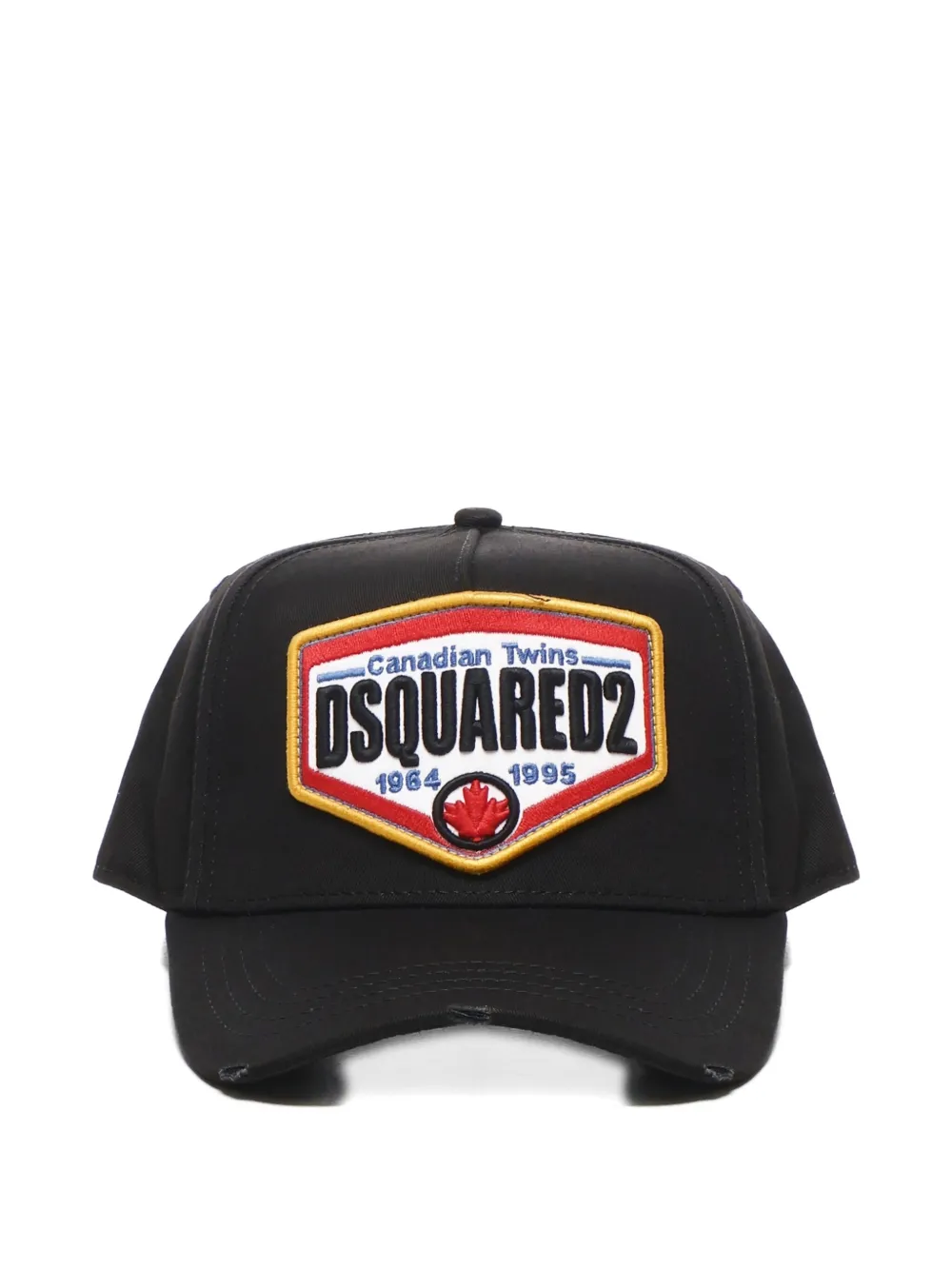 DSQUARED2 logo-patch adjustable baseball cap Zwart