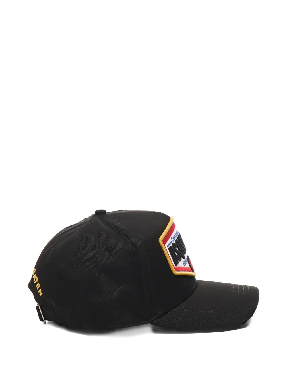 DSQUARED2 logo-patch adjustable baseball cap Zwart