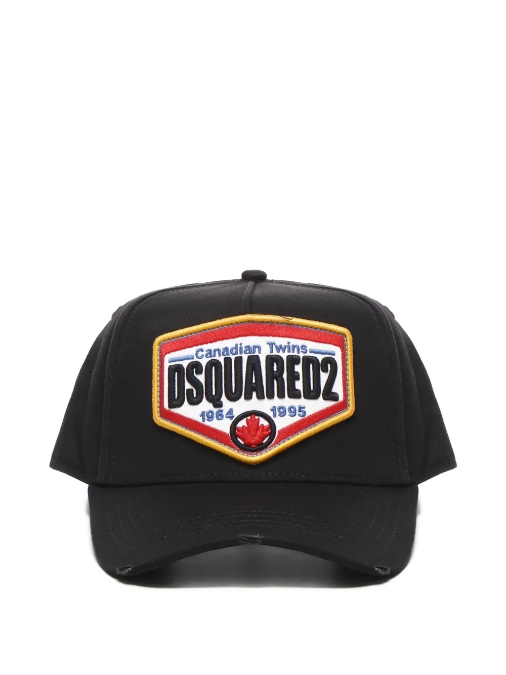 DSQUARED2 logo-patch adjustable baseball cap Zwart