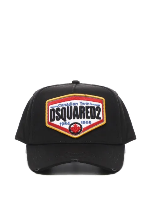 DSQUARED2 로고 패치 조절식 베이스볼 캡