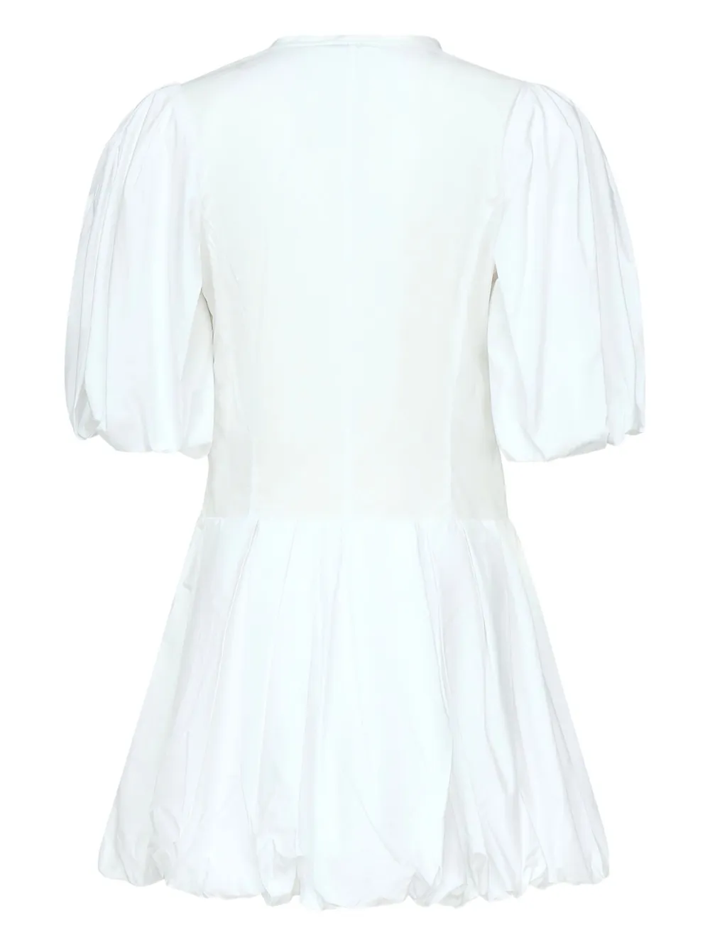PINKO balloon-sleeve poplin dress Wit