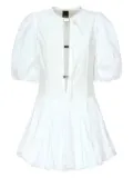 PINKO balloon-sleeve poplin dress - White