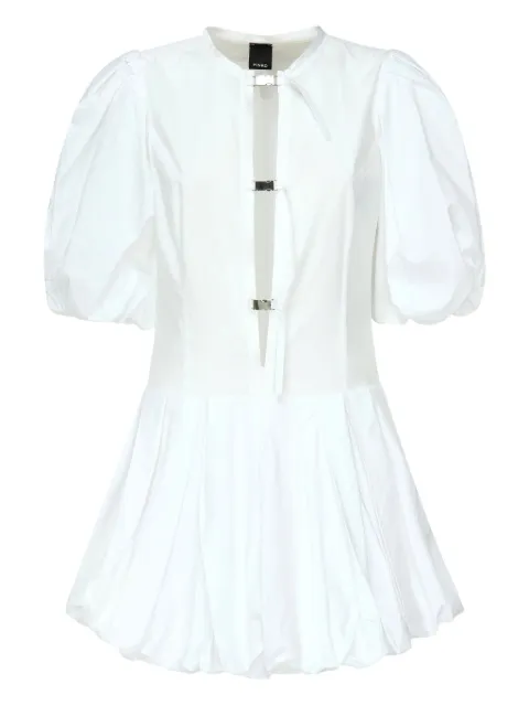 PINKO Vestido de popeline com mangas bufantes