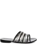 V°73 embellished open-toe flat sandals - Black