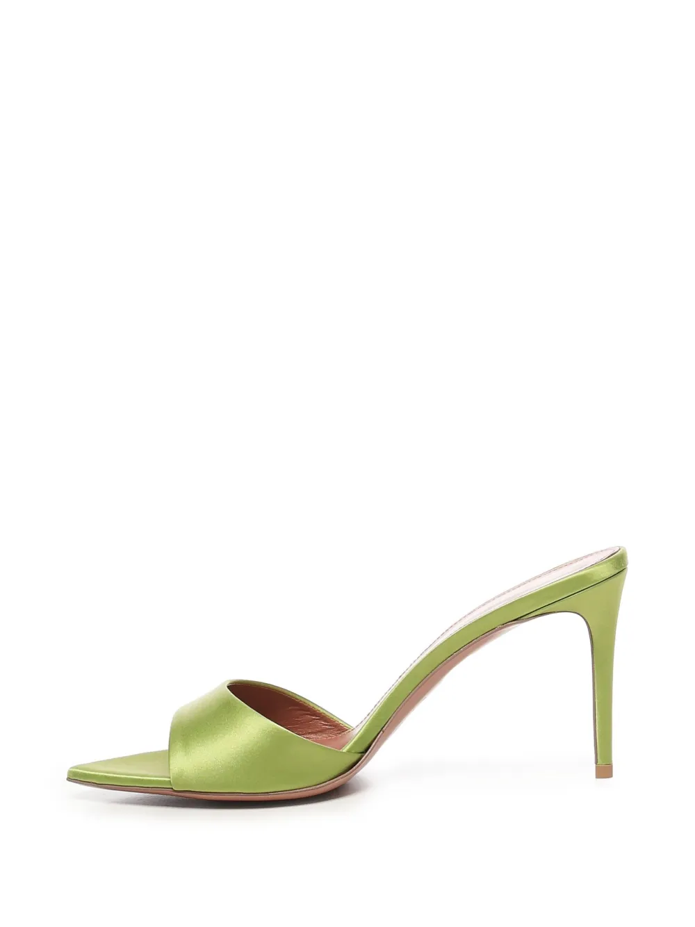 Giuliano Galiano 80mm satin open-toe sandals Green