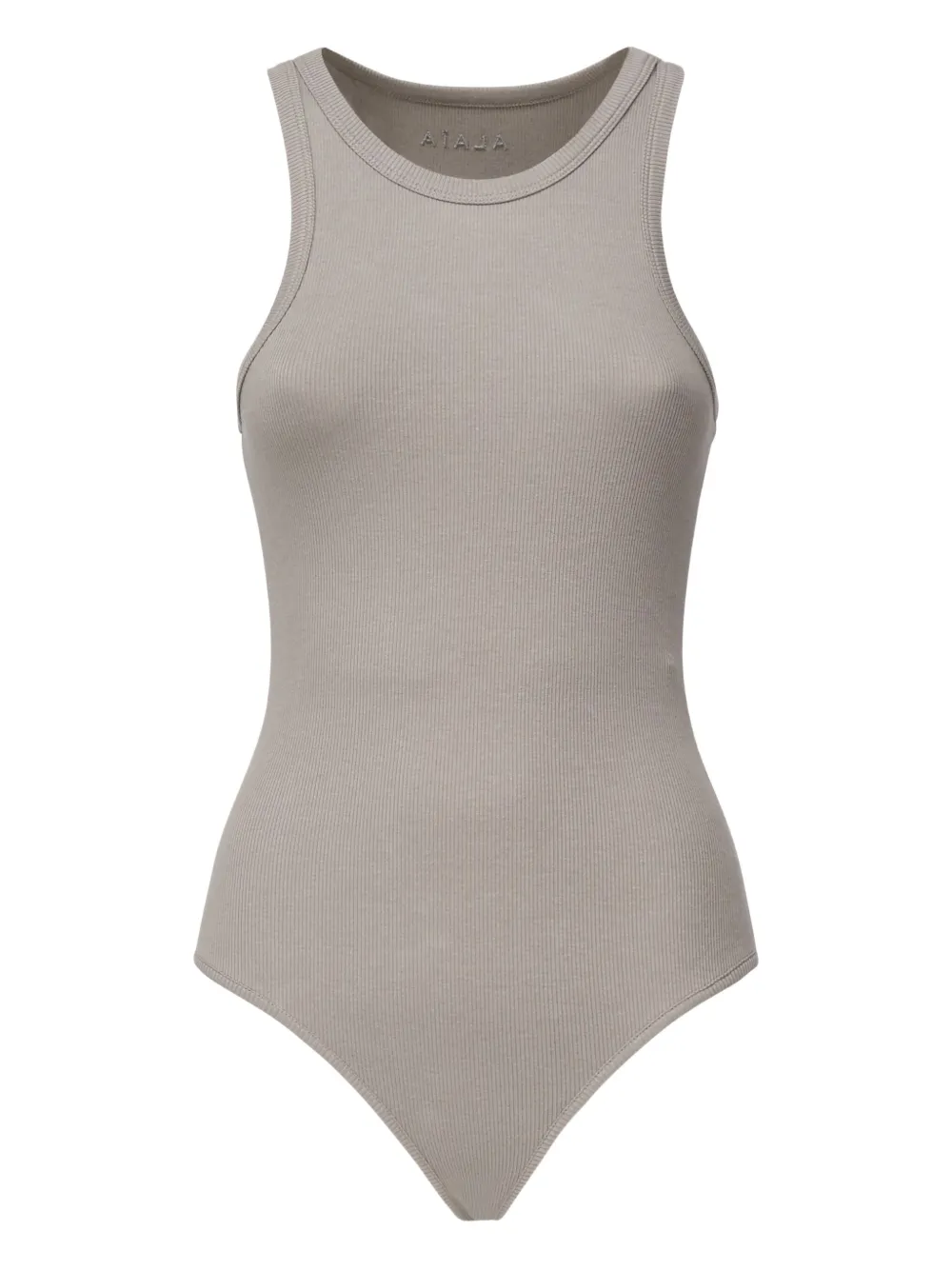 Alaïa ribbed crew-neck bodysuit | Grey | Image 1