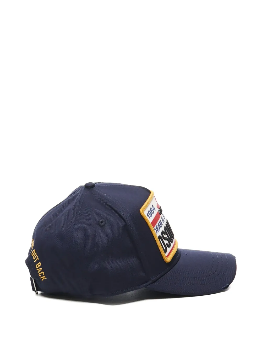 DSQUARED2 logo-patch adjustable cap Blauw