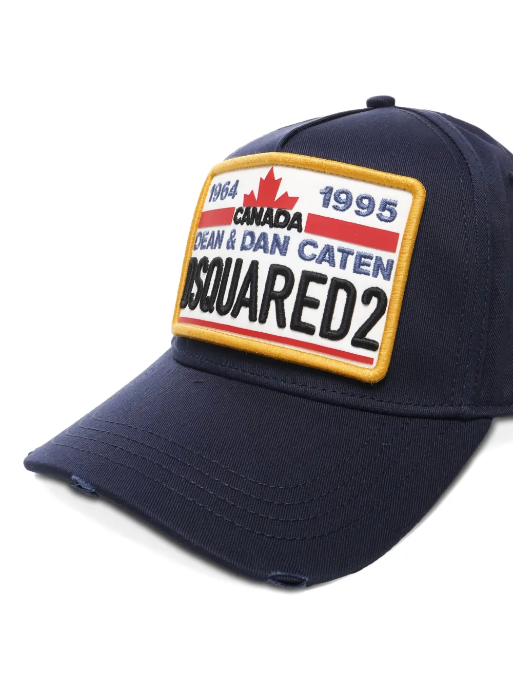 DSQUARED2 logo-patch adjustable cap Blauw