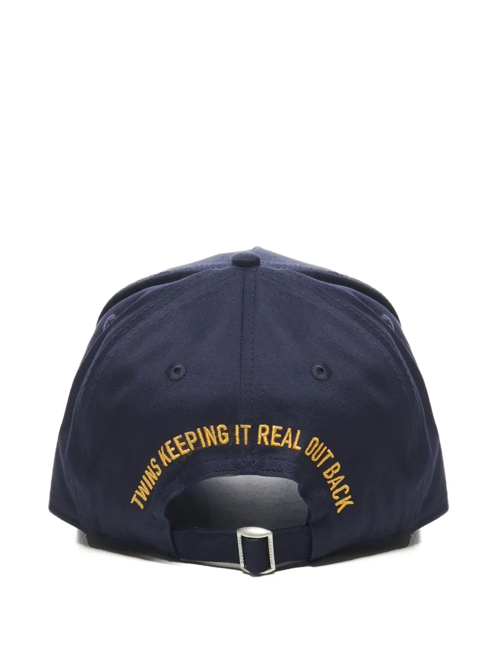 DSQUARED2 logo-patch adjustable cap Blauw