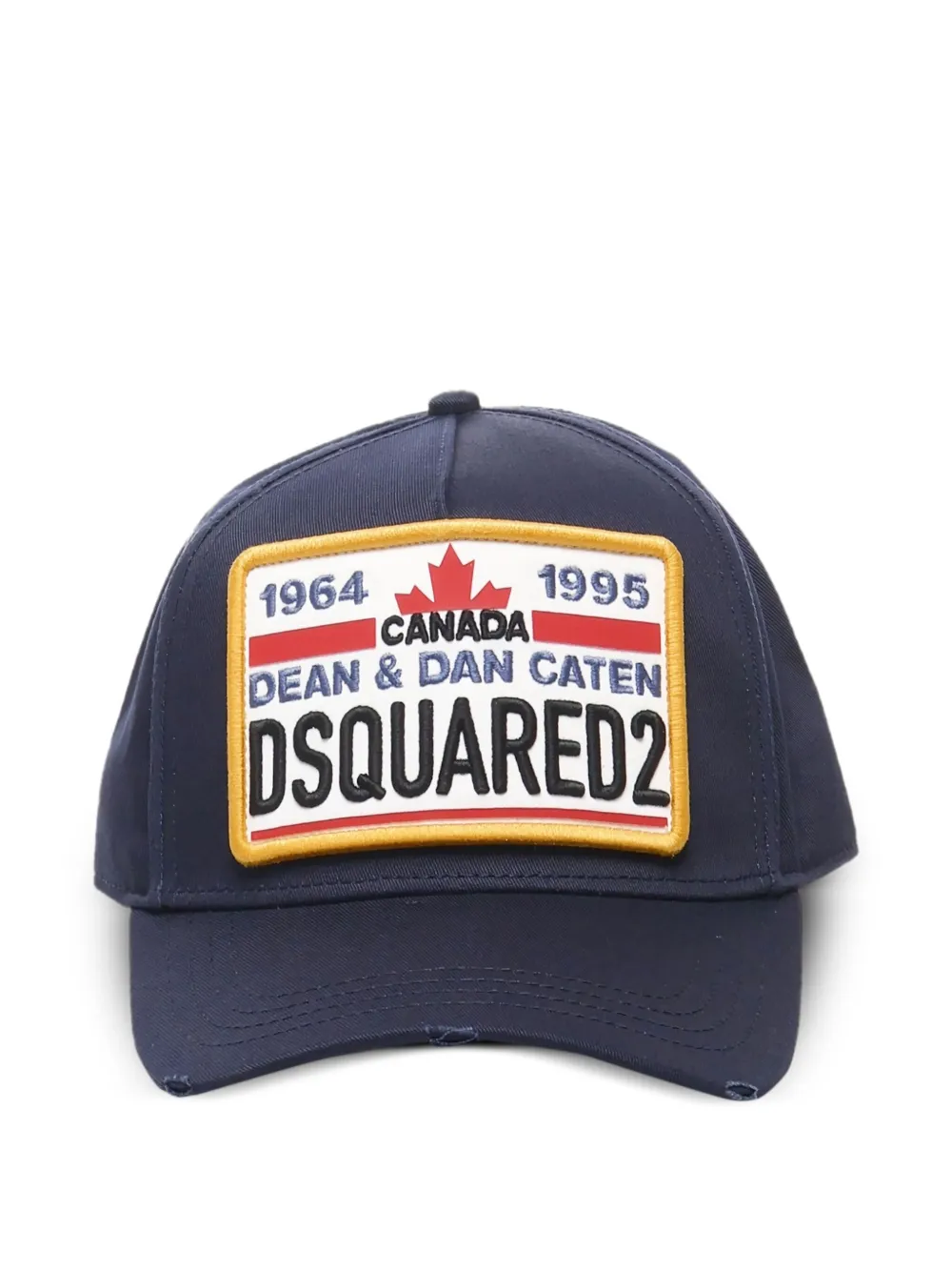 DSQUARED2 logo-patch adjustable cap Blauw
